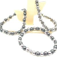 Bracciale elastico in ematite